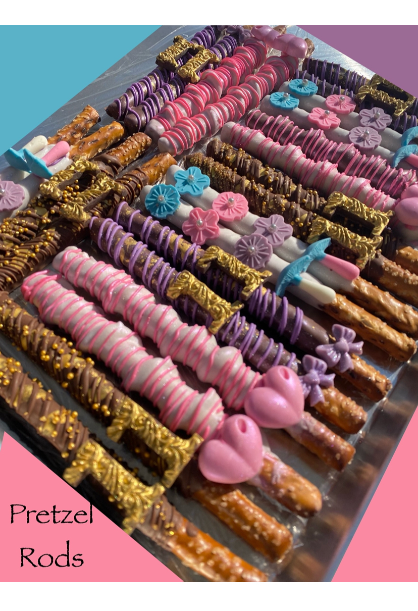 Pretzel Rods, colorful