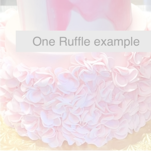 One-tier: Add Fondant designs (Ruffles, etc)